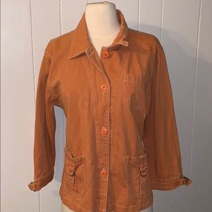 True Grit Stonewashed Twill Cargo Jacket